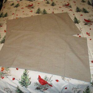 2 Crate & Barrel Lindstrom Cotton Gray King Pillow Shams